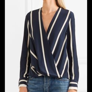 Rag & Bone Dean Silk  Draped Top